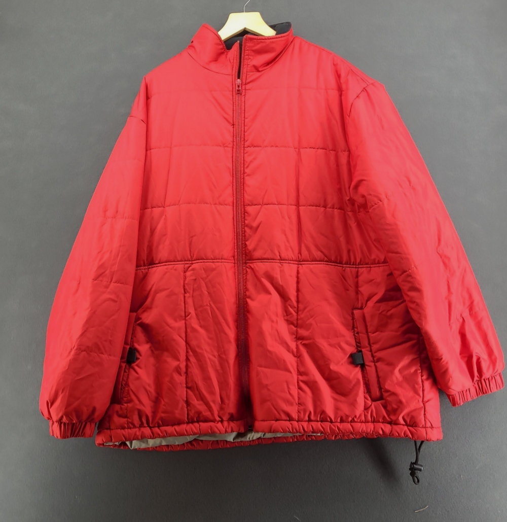 Nike Puffer Jacket Mens XL Red Vintage Quilted Winter Warm Embroidered Swoosh